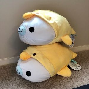 NEW Mamegoma stuffed animal seal plush toy pillow
